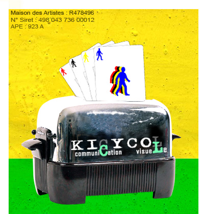 graphiste independant : communication visuelle, affiche, logo, flyer, plaquette, stickers, badge, creation graphique et impression, collage, graphiste et illustrateur freelance à Toulouse
